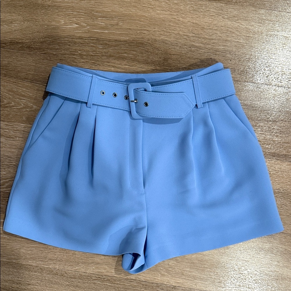 Gianni Bini High Waist Blue Shorts with Belt